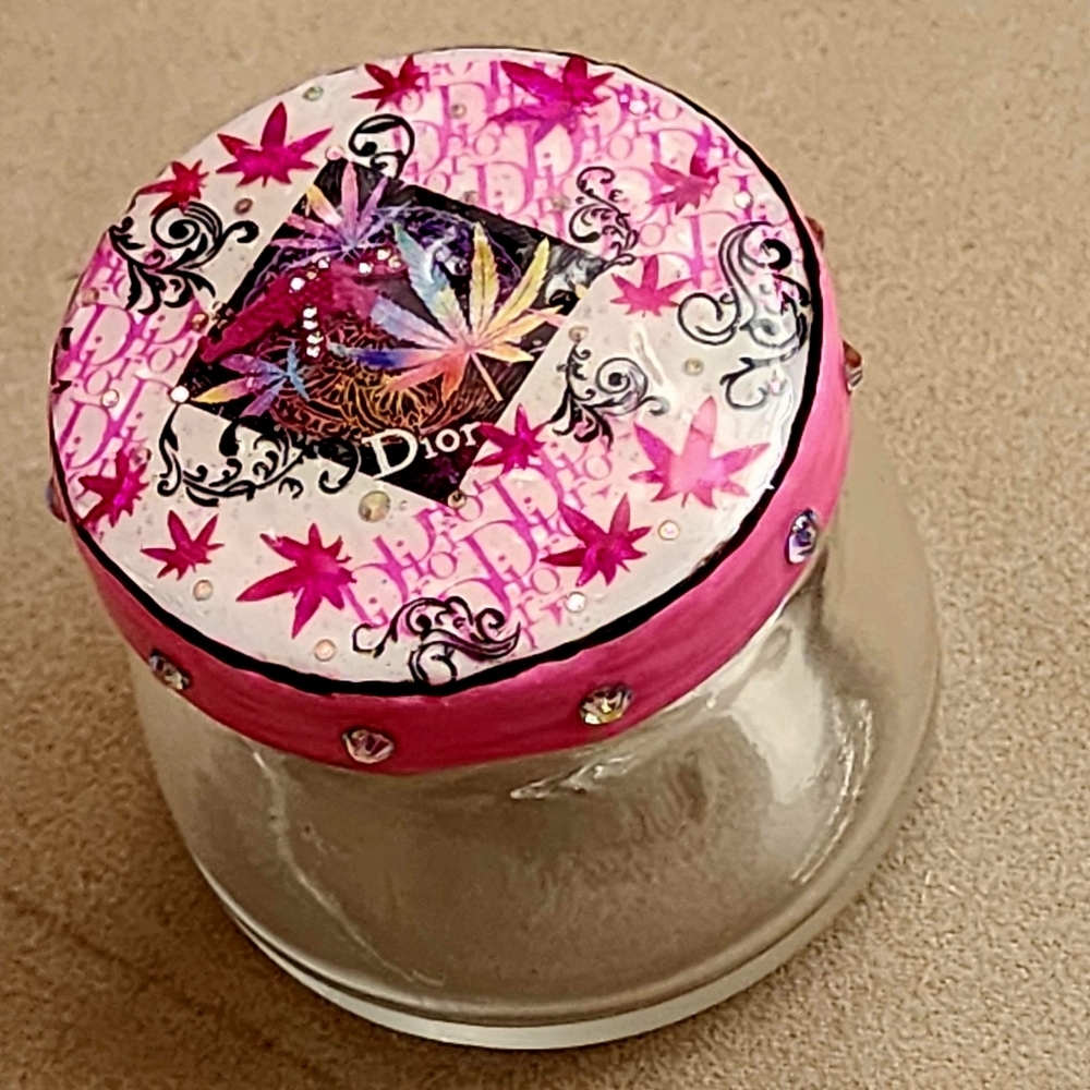 Designer inspired handmade jar